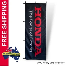 HONDA (BLACK BG) NOBORI FLAG - JDM NOBORI FLAGS