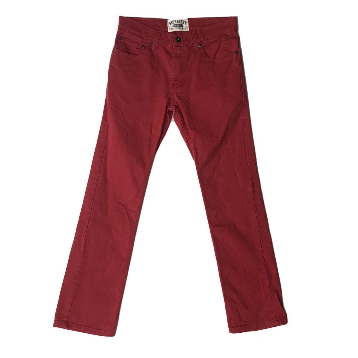 Red levi sales skinny jeans