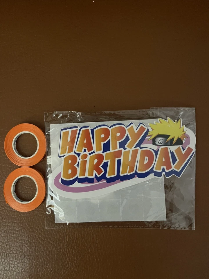 Decoraciones Fiesta Cumpleaños Naruto Anime Niños Niños - TOTALMENTE NUEVO Foto 3 de 4