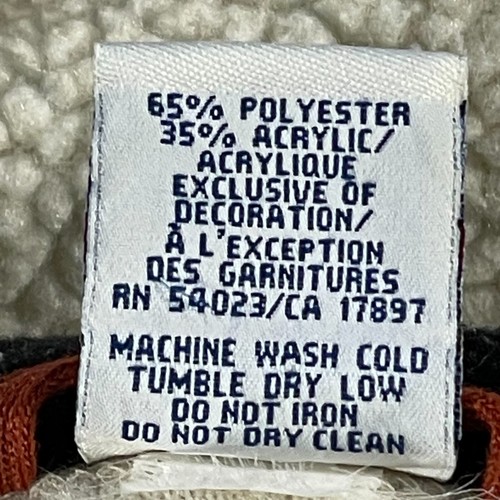 Giacca pile sherpa marina vecchia uomo taglia XXL panna full zip vintage escursionismo sport - Foto 12 di 15