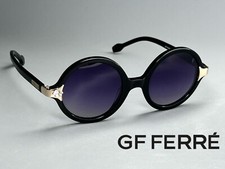 New GF FERRE Sunglasses Round GFF1101 Handmade Black Round Polarized