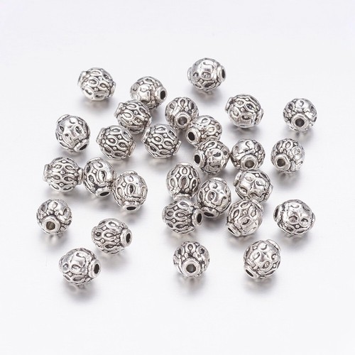 50Pc Antique Silver Tibetan Style Lead Free Nickel Free Cadmium Free Alloy Beads - Picture 15 of 38