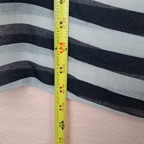 Chic Brand Women Infinity Scarf 100% Polyester Striped Geometric Gray - Picture 2 of 10