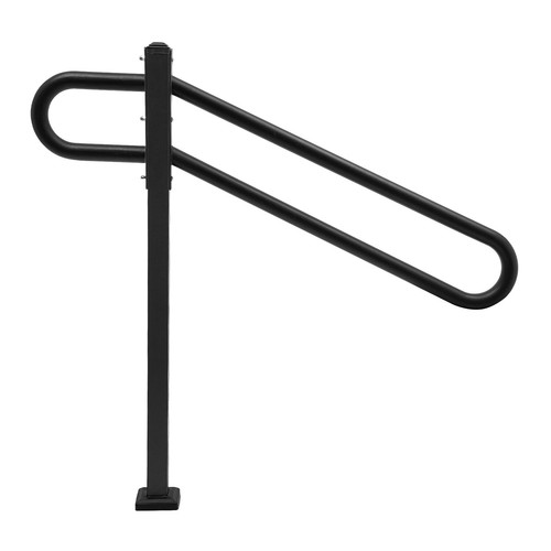 1-3 Stufen Treppenhandläufe für Außentreppen Antirutsch Sicherheitshandläufe Metall - Bild 3 von 16