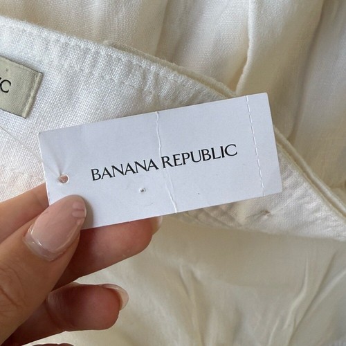 NWT Banana Republic white wide leg pants - Picture 8 of 14