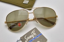 Occhiali da vista di lusso SERENGETI montatura pilota oro vintage 80s old money