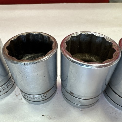Vintage Snap-On SW Shallow 15Pc Socket Set ½ Drive, ⅜, Thru 1 ¼ 12 Point - Picture 17 of 22