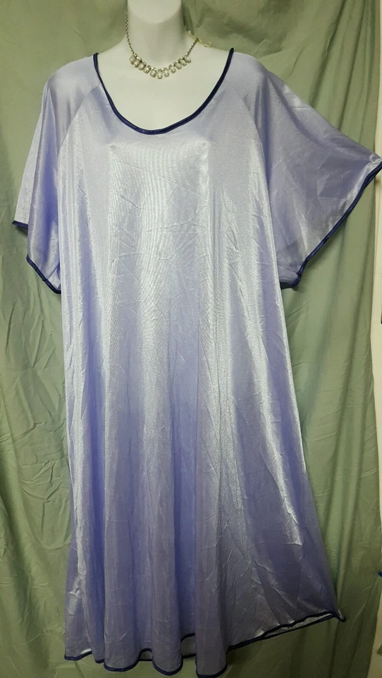 Только необходимости фиолетовый коричневый ночная рубашка с длинным коротким рукавом нейлона 4 X 72» бюст - Изображение 2 из 4