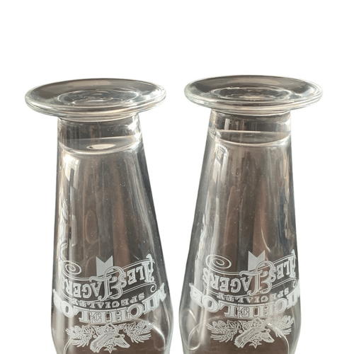 Vintage Michelob Lot 2 Special ALES LAGER Etched Glass Perfect for Collect - Bild 5 von 10