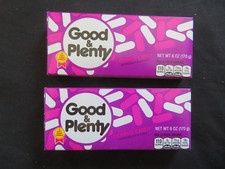 (2) Movie Theater Size Boxes Of Good & Plenty Licorice Candy 6 Oz Each