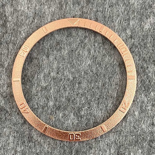 Bisel de reloj de acero grabado diámetro exterior 36,5 mm interior 30,6 mm anillo de inserción de reloj - Imagen 9 de 10