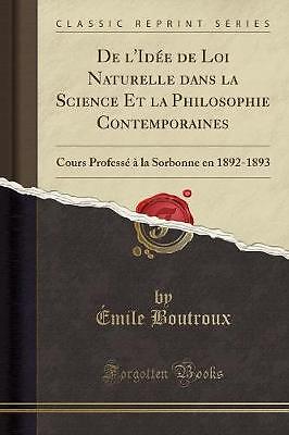 Von der Idee des Naturgesetzes in Wissenschaft und PhH