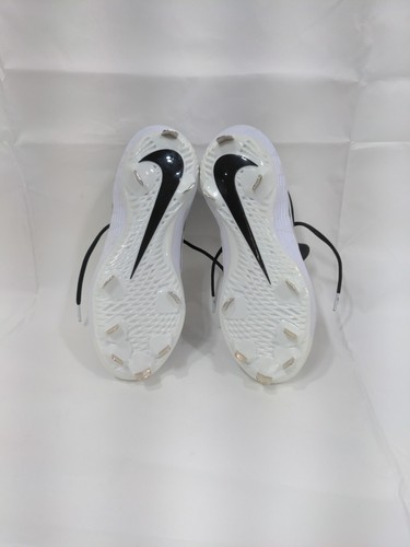 Size 5 Nike Alpha Huarache Elite 2 Low Black/White Baseball Cleats AJ6873-001 - Picture 6 of 10