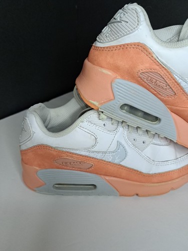 Nike Air Max 90 LTR SE GS White/Light Madder Root/Aura Size 4.5Y DM0956-100 - Picture 6 of 11