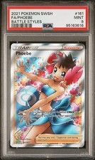 #161 Phoebe Full Art Holo 2021 Pokémon Sword & Shield Battle Styles PSA 9 Mint