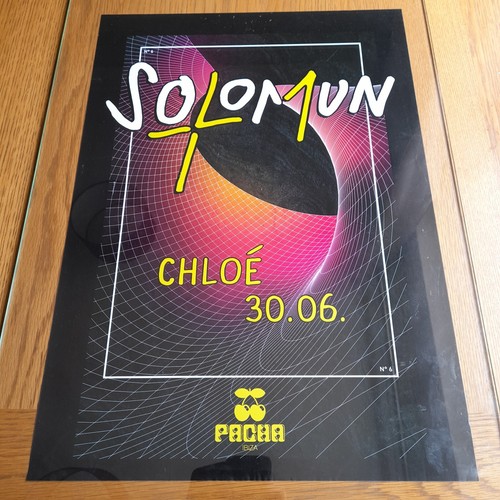 SOLOMUN +1 @ PACHA CLUB 2019 - IBIZA CLUB POSTERS - DJ MUSIC PARTY FIESTA - Picture 2 of 23
