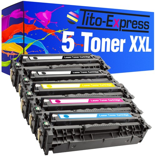 Laser Toner 5er Set PlatinumSerie für HP 125A 126A 131X 130A 203A 205A 305X 128A - Afbeelding 99 van 240