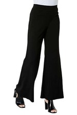 IMAN Global Chic Pull-On Wide Leg Ponte Pant ...