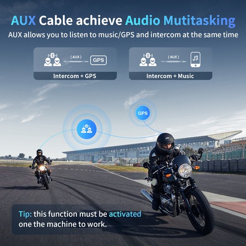 M1-S PLUS Motorrad Bluetooth Headset mit Musik-Sharing, Mikrofon stumm, FM - Bild 12 von 15