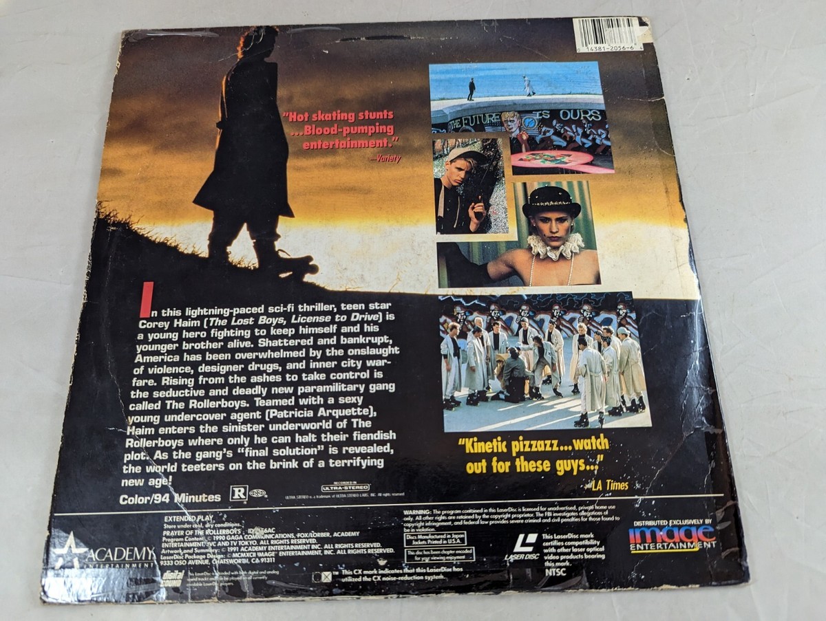PRAYER OF THE ROLLERBOYS Laserdisc LD ULTRA RARE COREY HAIM