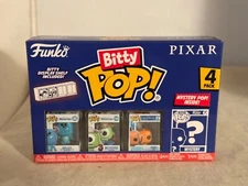 2024 Funko Disney Pixar Bitty Pop! Mini-Figure 4 Pack Sulley Mike Nemo & Mystery