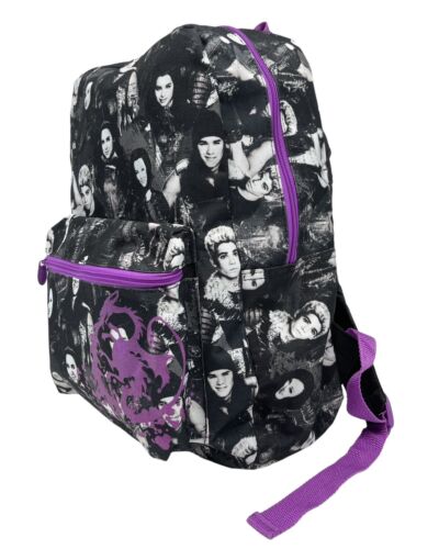Disney Descendants Rucksack schwarz & lila Allover-Druck 16" x 13" x 5" - Bild 2 von 10