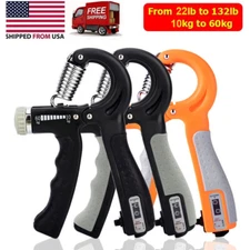 Hand Grip Strengthener Strength Gripper Finger Exerciser Therapy Forearm Trainer