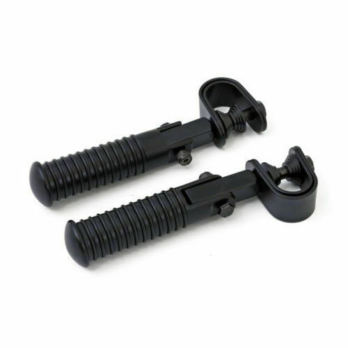 PEDANE UNIVERSALI DA RIPOSO CUSTOM PER PARAMOTORE PARA MOTORE MOTO HARLEY NERE - Imagen 5 de 12