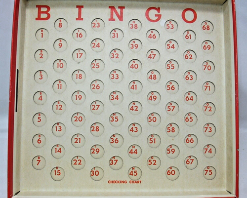 Vintage 1957 Deluxe Bingo Set With Magic Dispenser Whitman Publishing - Picture 8 of 10