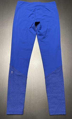 EUC Ivivva by LULULEMON Train For The Game Herringbone & BLUE Leggings Size 14 - Picture 12 of 13