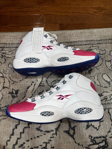2020 Brandneu Reebok Question Mid X Eric Emanuel PINK TOES Herren Größe 13 FX7441 - Bild 4 von 10