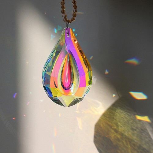 10PCS Crystal Rainbow Suncatcher Chandelier Lamp Prism Hanging Pendant 76MM - Bild 6 von 6