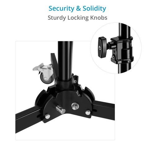 Support d'empattement pliable Proaim 5/8" (30lb) pour lumières et photographie de studio - Photo 7/9