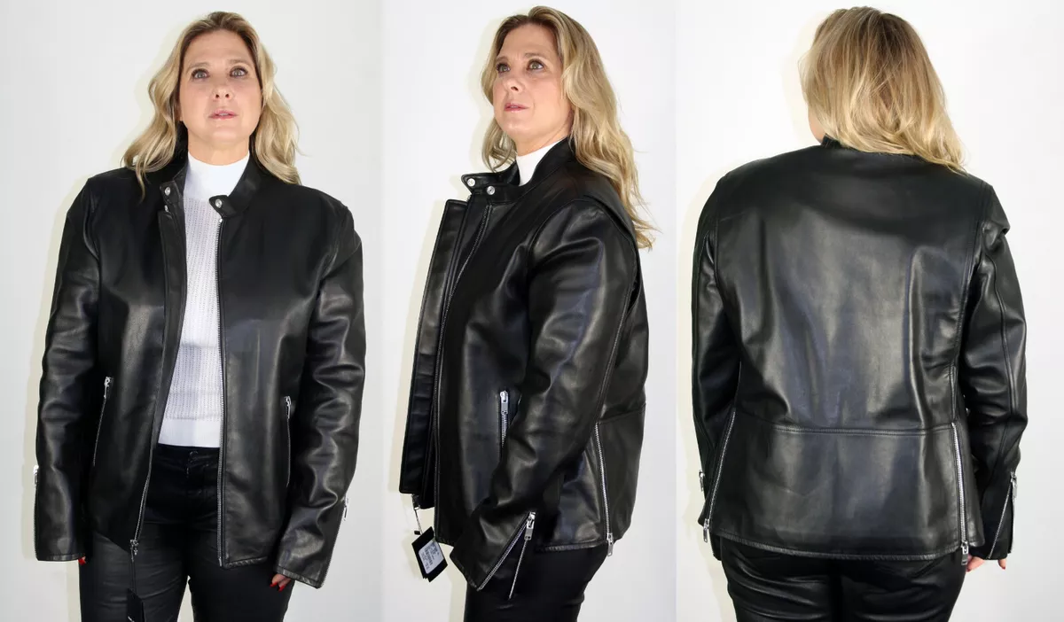 Sz | Mens Racer Plonge Cafe 56 Keith Leather Laurent New Biker eBay Brand Jacket Saint