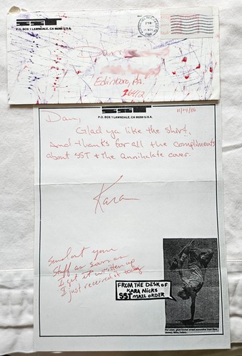 Lot #AFP: SST Records 1980s Mail Order Ephemera Catalogs & Correspondence Punk - Picture 2 of 18