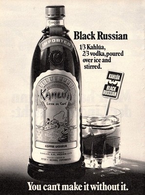 3w9297/ Reklame von 1974   KAHLUA   Coffee Liqueur