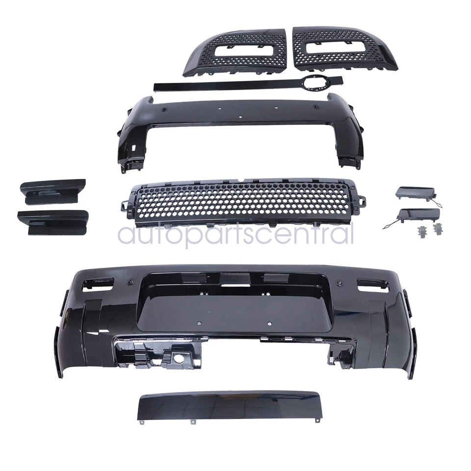 Kits de carrocería de cubierta de parachoques negro brillante para Land Rover Defender 90 110 130 2020-2025 Foto 2 de 4