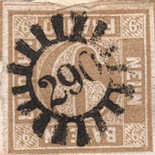 Bayern Mi.Nr. 11 Mühlrad 290 , gestempelt ( 5371 )