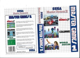 Sega Master System MASTER GAMES 1 w/Cartridge, Instructions & Box - 3 GAMES IN 1