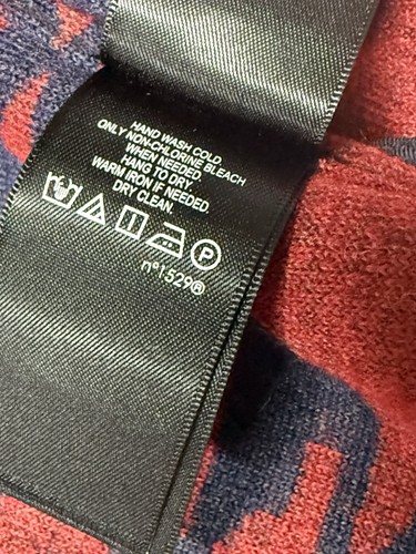 Double RL Strick Jacquard Southwestern Wolle Fleece Winter Overshirt Materialmischgewebe - Bild 9 von 18