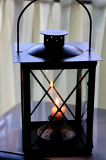 Windlicht mit Kerzenständer, Laterne