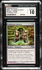 LIGHTNING GREAVES Mirrodin Foil CGC 10 Gem Mint MTG [Nostalgium]