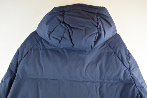 UNIQLO Giubbotto Piumino Imbottito Navy Taglia L Uomo Cappuccio Tampone Casual Outdoor - Foto 7 di 8