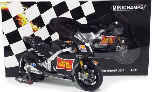 Model bike Honda RC212V Simoncelli MotoGP test 2011 Minichamps 122 111168 :12th - Picture 2 of 14