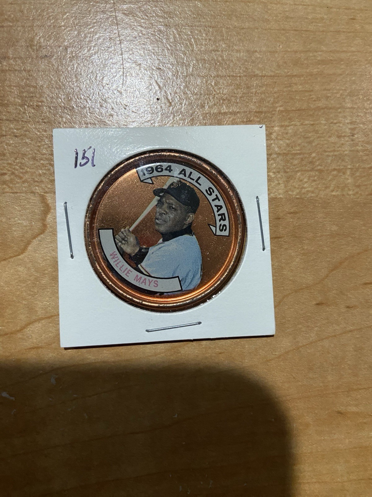 1964 Topps Baseball Coin Willie Mays San Francisco Giants All-Star #151 VG-EX