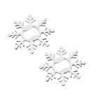 2 Pcs Funny Bottle Openers Wedding Favour Christmas Party Snowflake