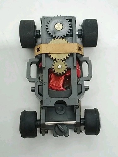 Aurora AFX Datsun Baja Pick Up Yellow & Black Vintage HO Scale - WORKS! - Picture 10 of 11