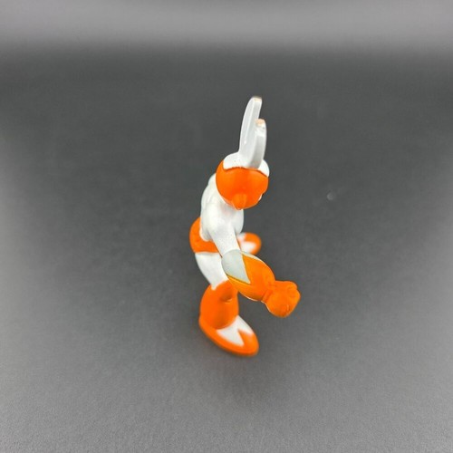 Bandai Mega Man Cut Man Action Figure 2" Orange White Vintage Toy - Picture 4 of 5