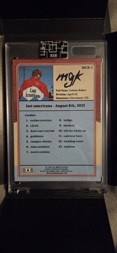 Tarjeta coleccionable GAS X MGK 'Lost Americana' (tarjeta base) - Imagen 2 de 2