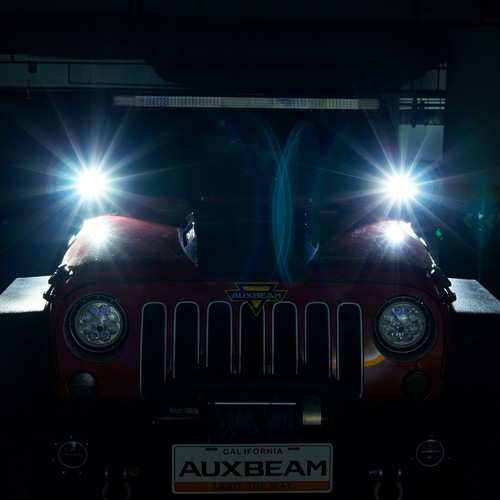 Auxbeam 4 In 72W Round LED Light Pod Fog Work Lamp for Jeep Truck SVU Motorcycle - Picture 8 of 12